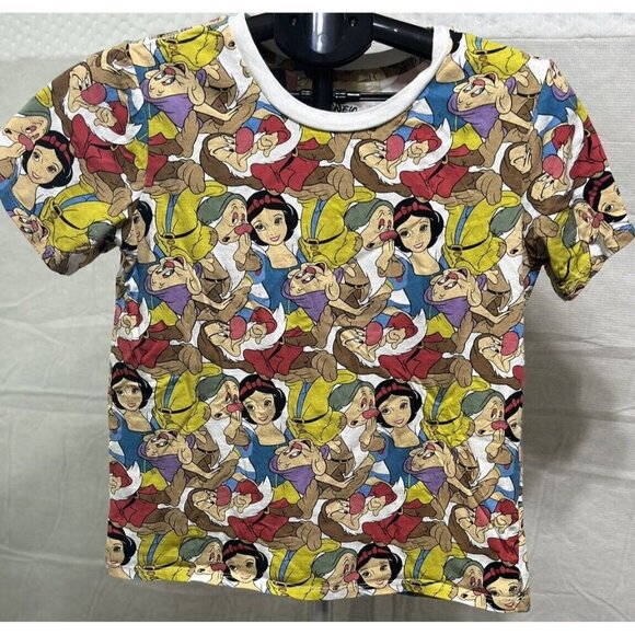 Disney Tops - Disney Snow White And The Seven Dwarfs All Over Print Shirt Size Small